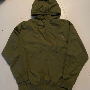 Saturdays NYC All Terrain Anorak Jacket Storm Shell Pullover Sz S Green New York